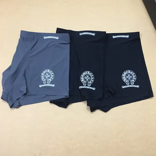 Chrome Hearts Logo Embroidered Boxer Briefs in Slate Blue, Black, and Navy - 1