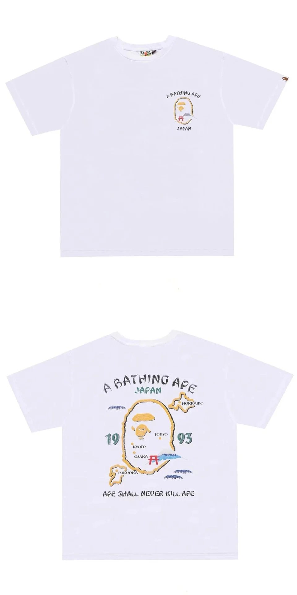 BAPE Camouflage Ape Head Cherry Blossom T-Shirt photo 3