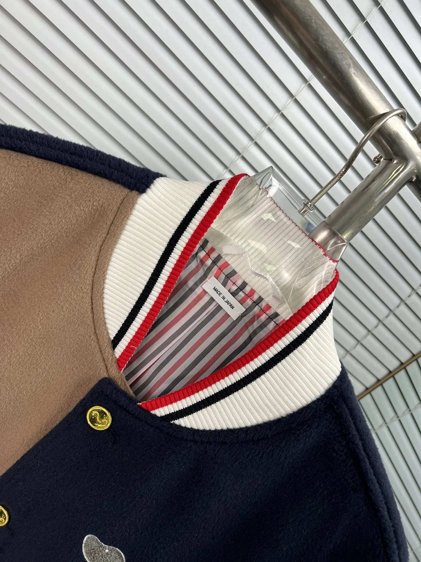 High-Quality Embroidered Long Sleeve Stand Collar Baseball Jacket photo 6
