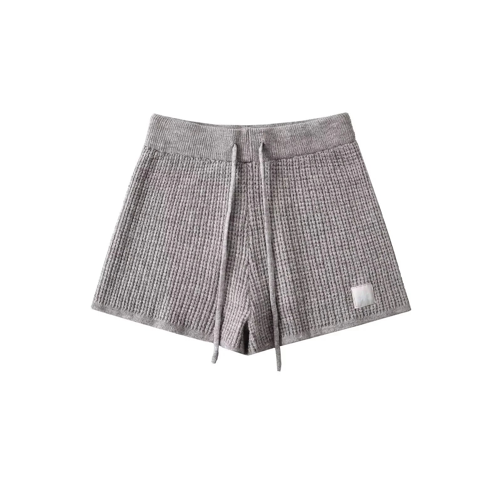 Waffle Knit High-Rise Shorts photo 4