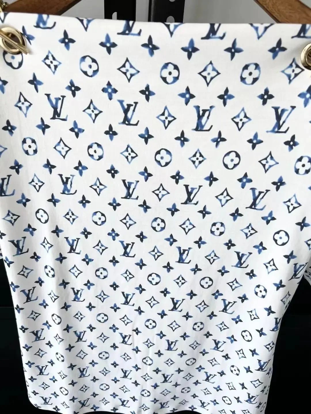 Aquarelle Monogram Eyelet T-Shirt photo 4
