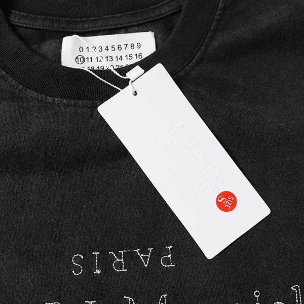 Maison Margiela Tabi Number 6 Black T-Shirt - 4