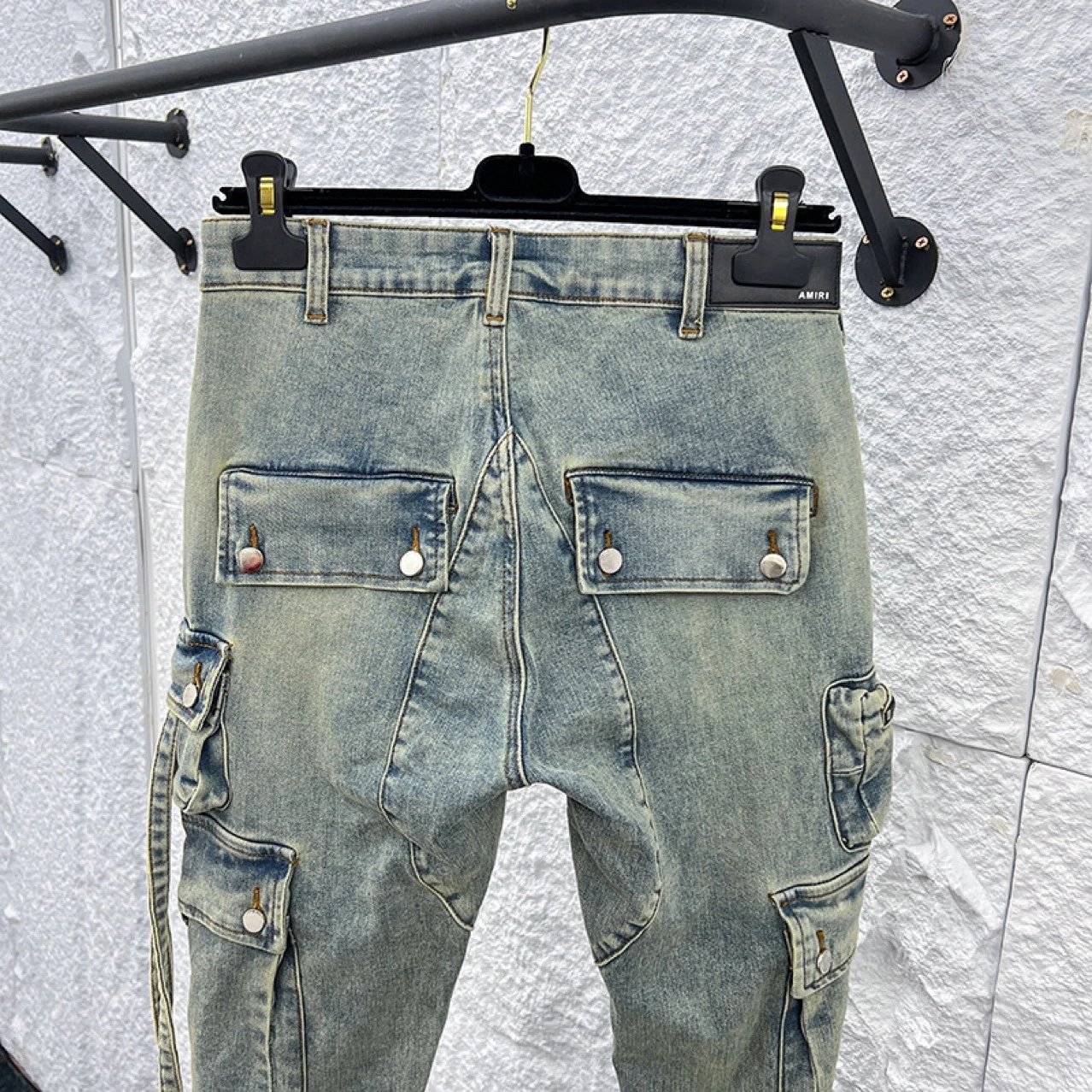 Dark Pocket Flare Jeans photo 4