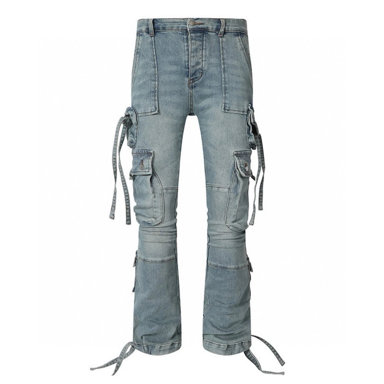 Dark Pocket Flare Jeans photo 5