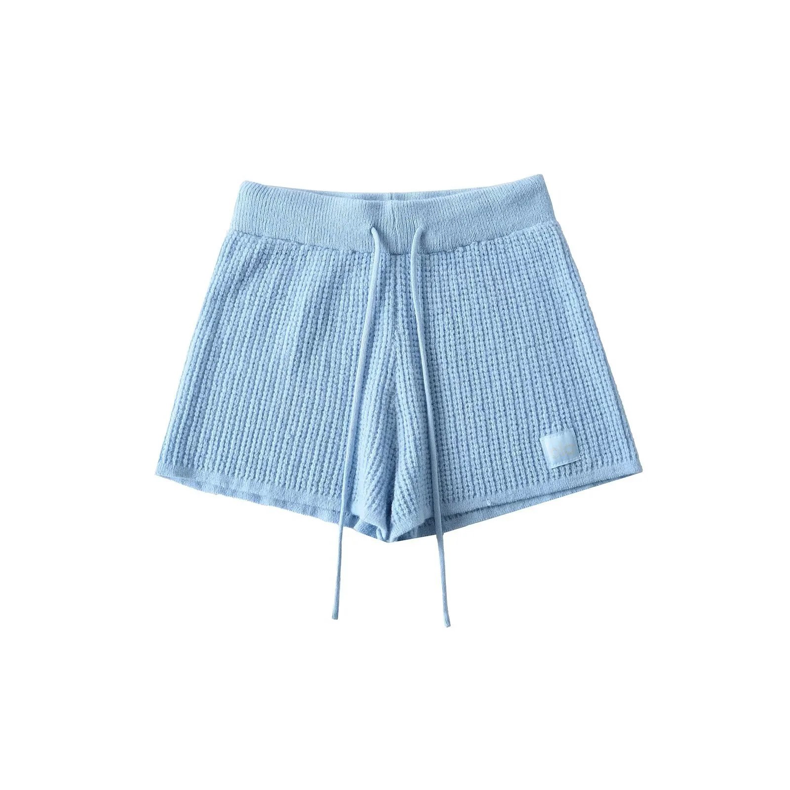 Waffle Knit High-Rise Shorts photo 5