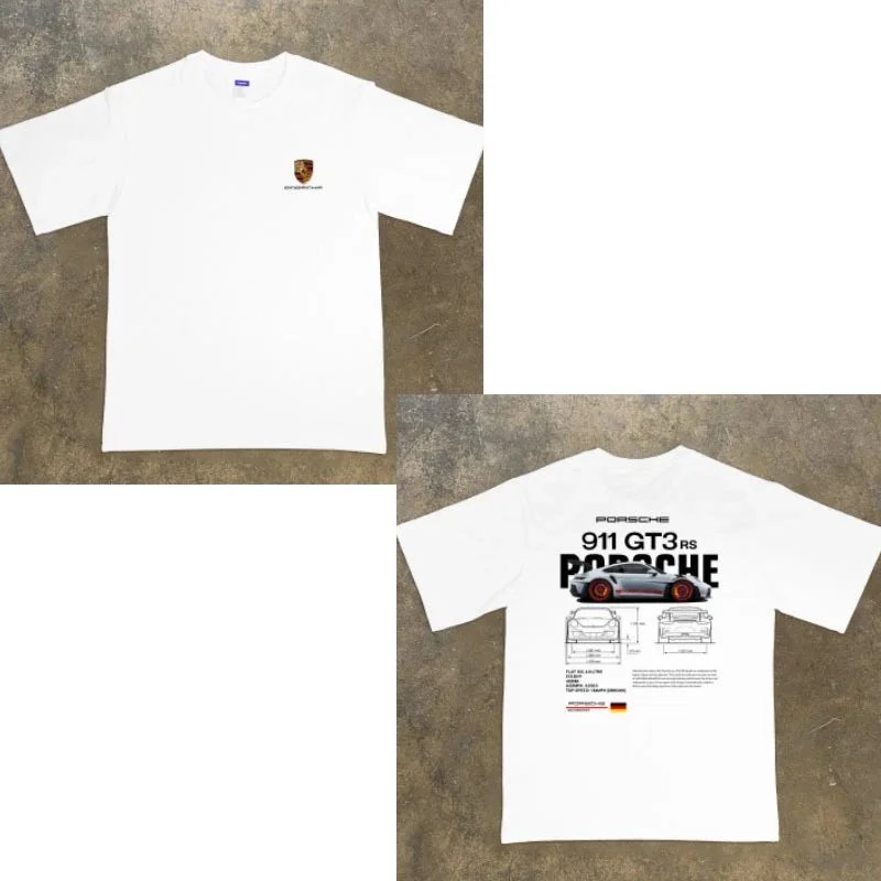 Men's Cotton T-Shirt Porsche 911GT3RS Racing photo 3