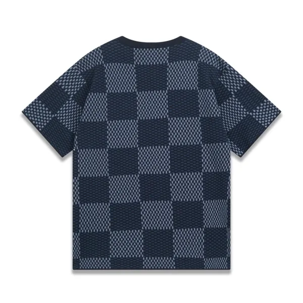 Design Juis Uittc Patterned Knit Polo Navy Tops.polo - 25