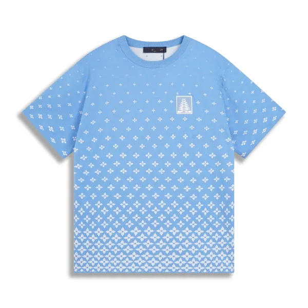 Design Juis Uittc Patterned Knit Polo Navy Tops.polo - 18