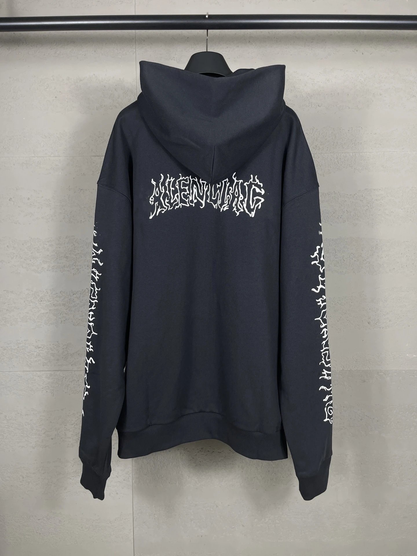 Gaichela Distressed Logo Hoodie Gray - 14