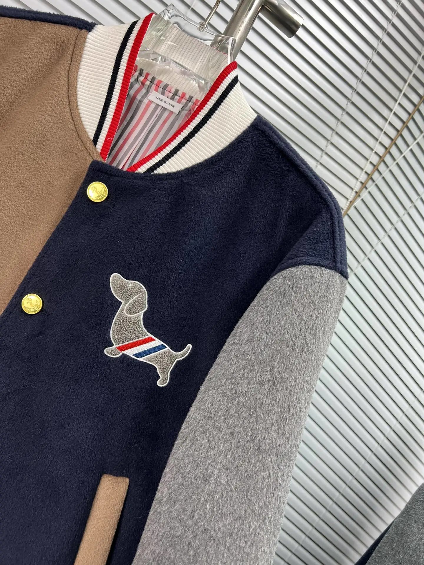 High-Quality Embroidered Long Sleeve Stand Collar Baseball Jacket photo 8
