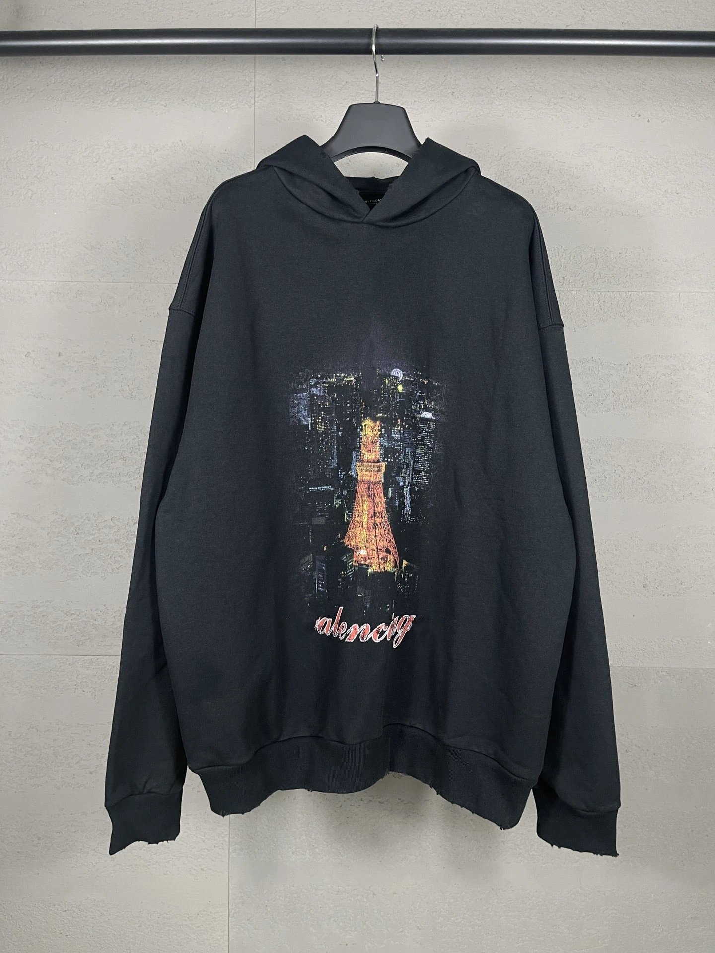 Gaichela Distressed Logo Hoodie Gray - 21