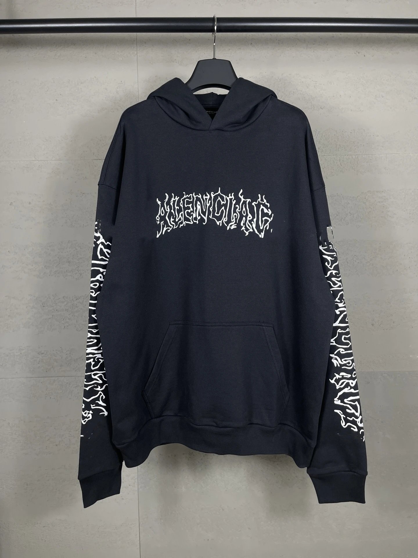 Gaichela Distressed Logo Hoodie Gray - 13