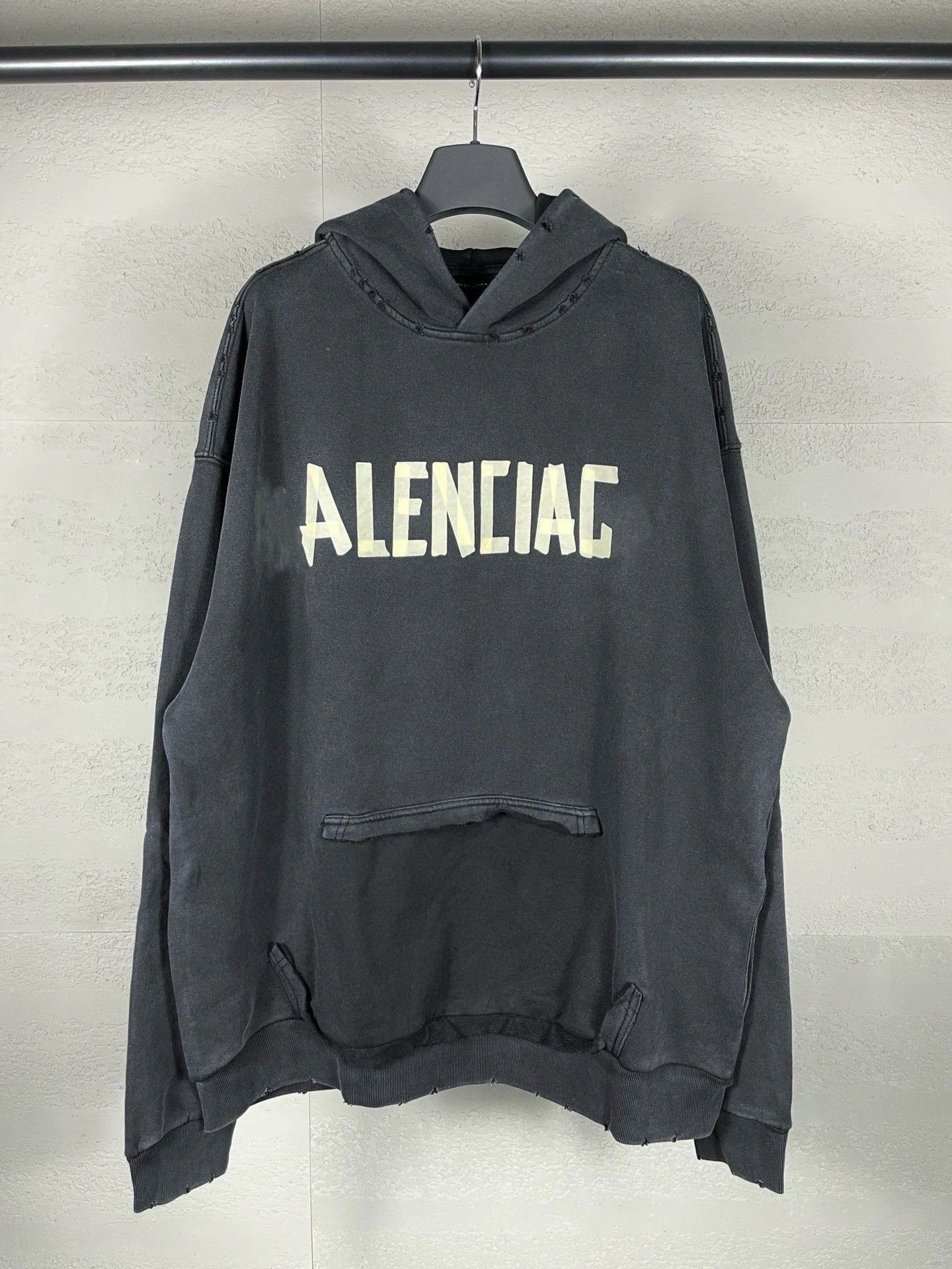 Gaichela Distressed Logo Hoodie Gray - 43