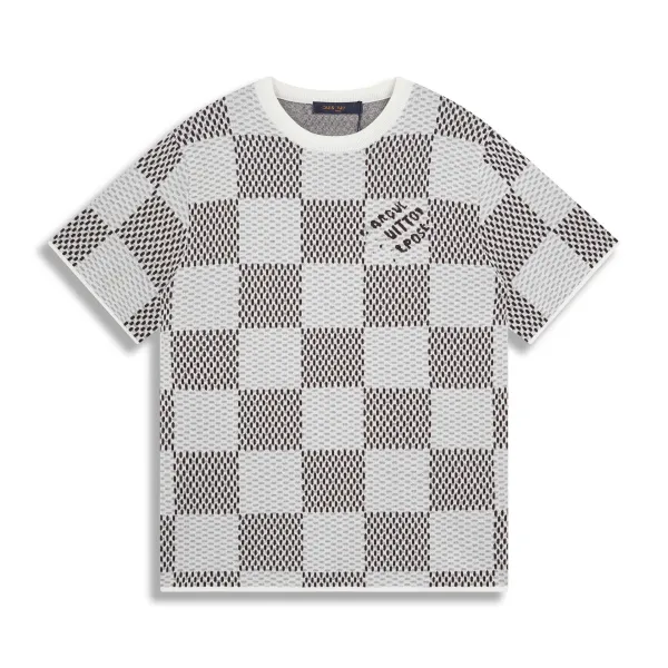 Design Juis Uittc Patterned Knit Polo Navy Tops.polo - 9