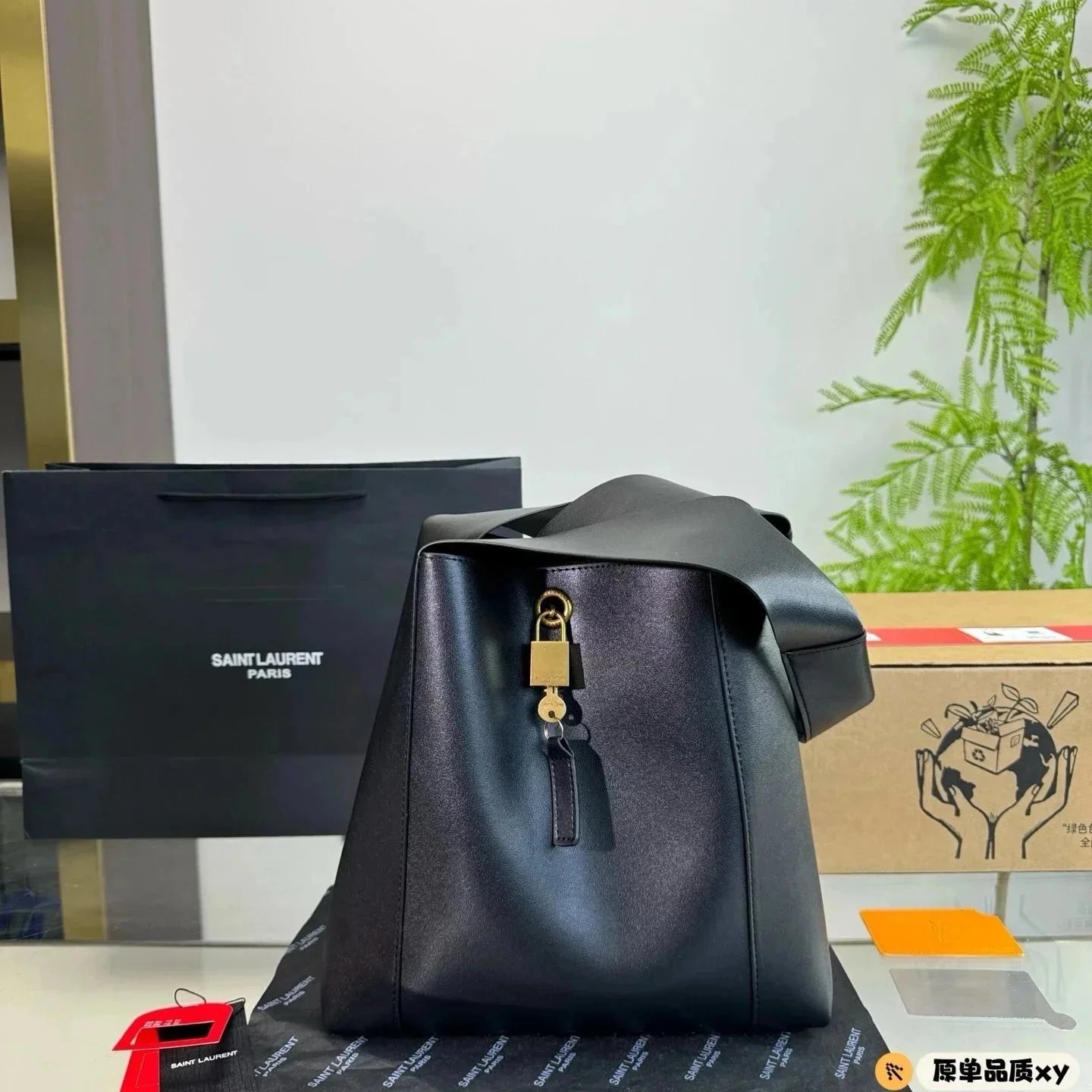 Saint Laurent Crossbody Bags Chain-Strap Flap Bag with Cassandre Logo image 6