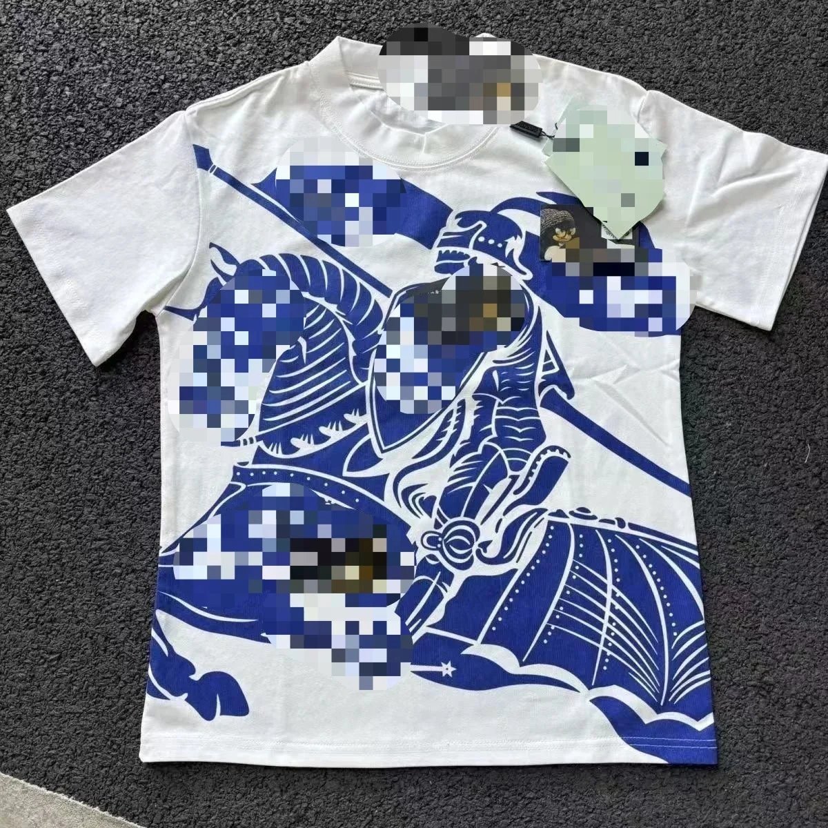 Burberry Equestrian Print Short Sleeve T Shirt