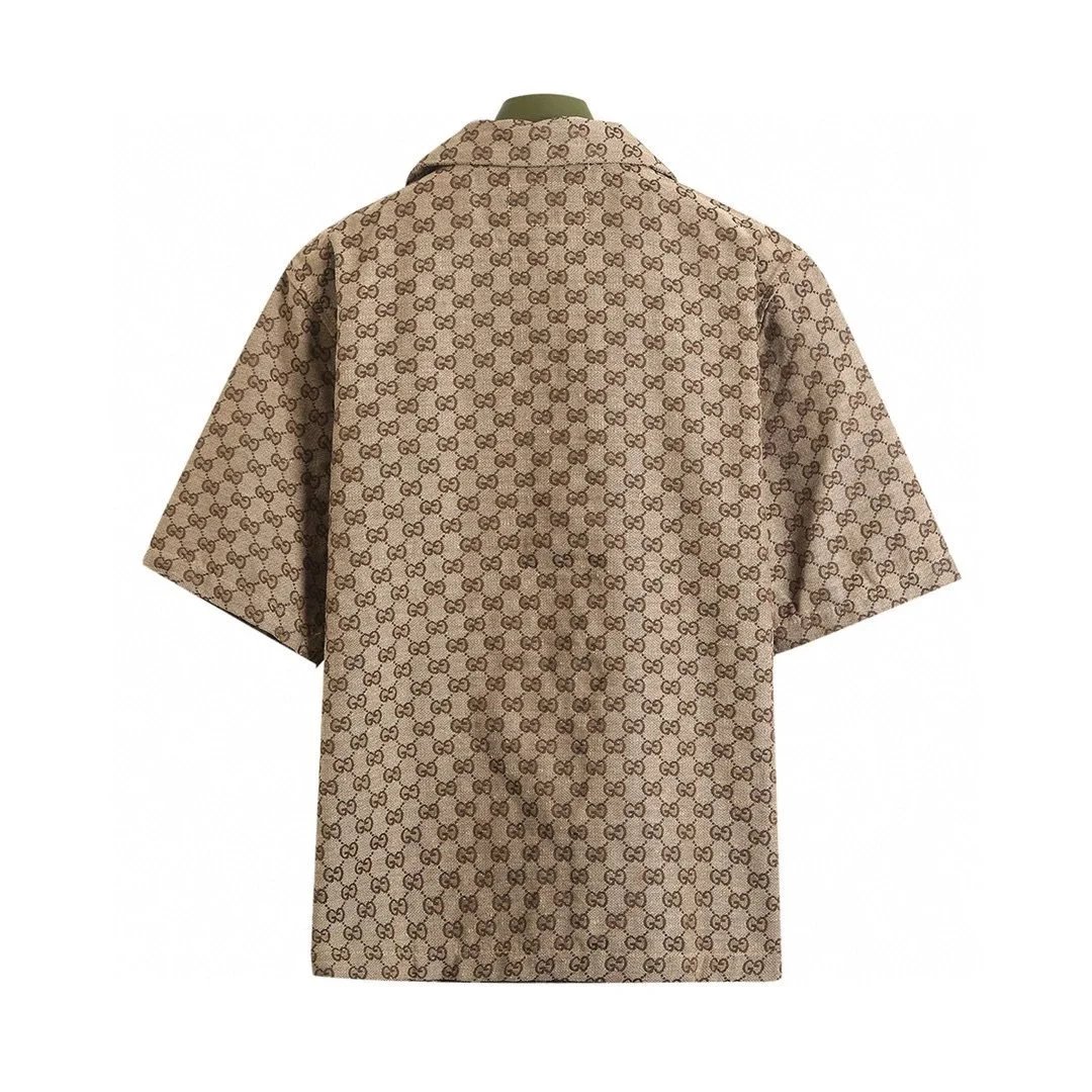 Gucci GG Supreme Monogram Bowling Shirt