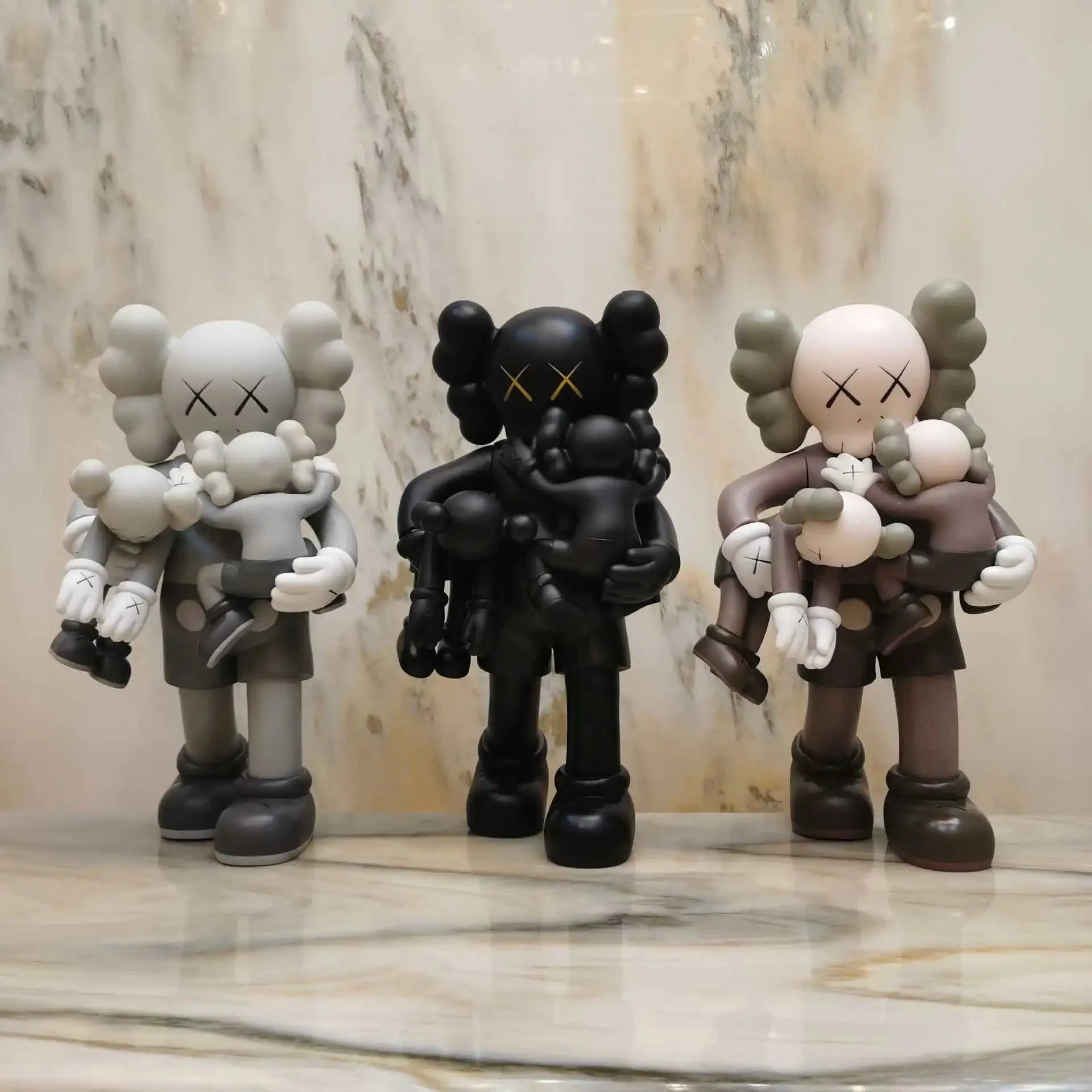 KAWS Clean Slate Companion Three Color Vinyl Art Figure