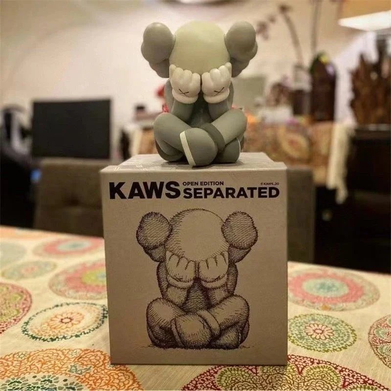 KAWS Floating Companion Grey Vinyl Art Figure