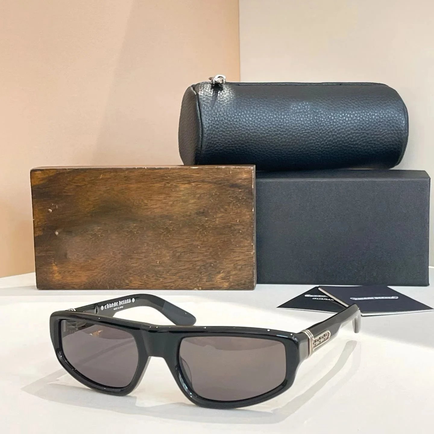 Chrome Hearts Rectangular Acetate Frame Sunglasses