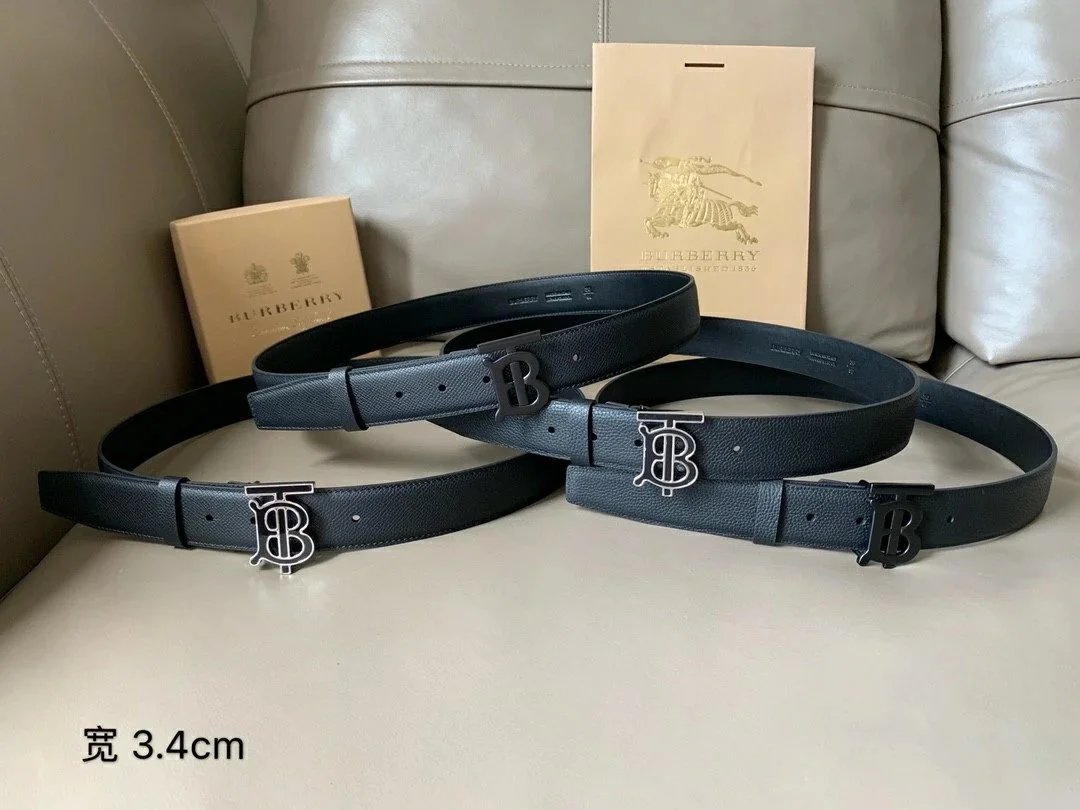 Burberry Leather Reversible TB Belt