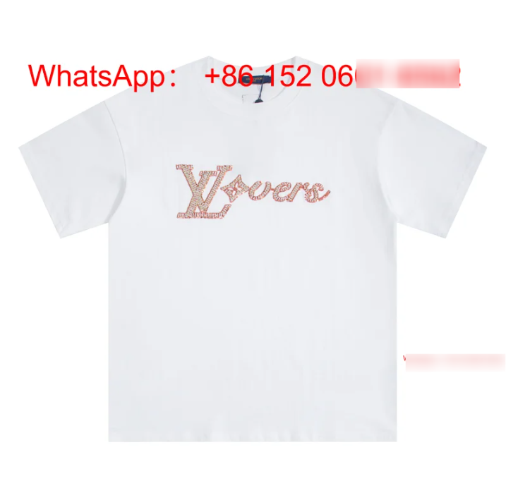 Louis Vuitton T-Shirts Short-Sleeve Graphic T-Shirt — White-6