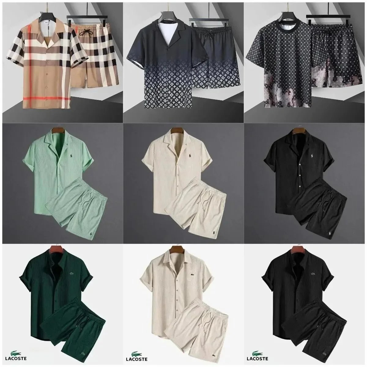 CO-1 Summer Retro Men's Denim 3D Print Stylish Casual Loose Fit Shirt