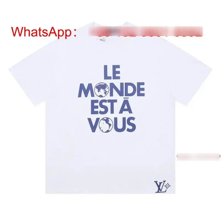 Louis Vuitton T-Shirts Short-Sleeve Graphic T-Shirt — White-3
