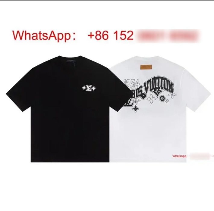 Louis Vuitton T-Shirts Short-Sleeve Graphic T-Shirt — White-10