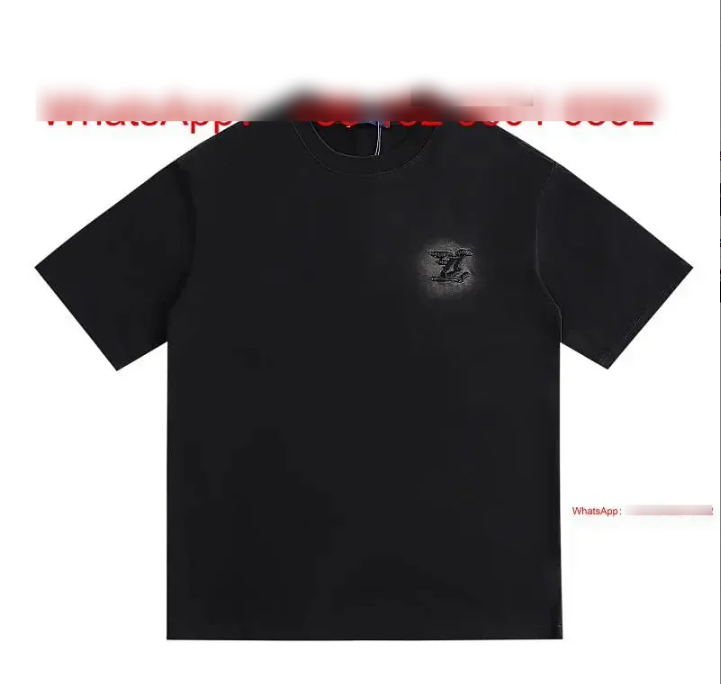 Louis Vuitton T-Shirts Short-Sleeve Graphic T-Shirt — Black-5