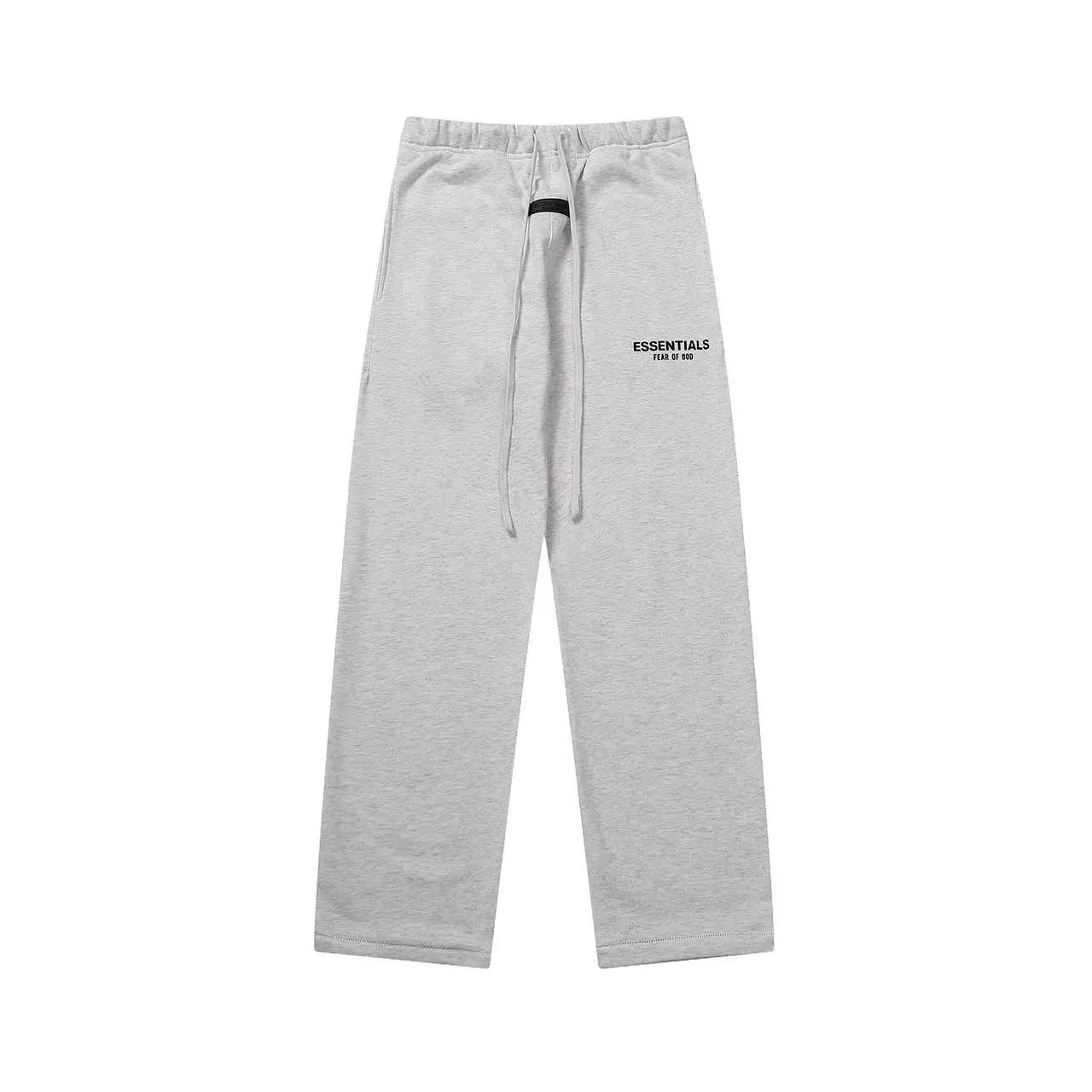 White Floral Gray Pants