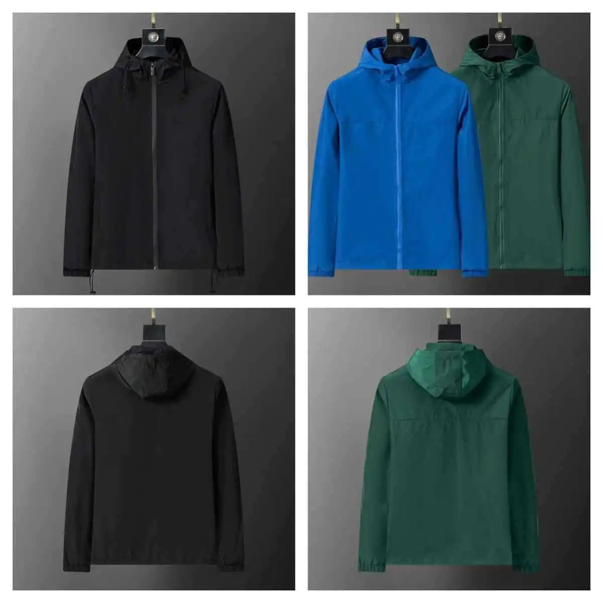 Thin Jacket Men’s Casual Cardigan Autumn New Hooded Jacket Men’s Sports Fitness Jacket