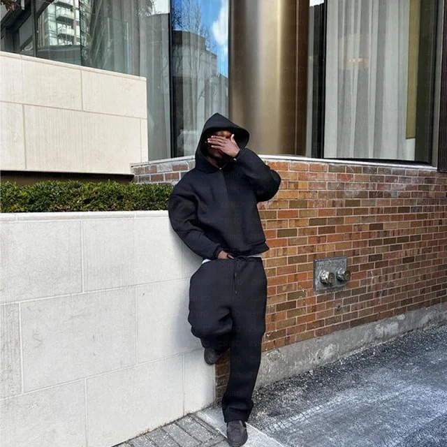 Unbranded Hoodies & Sweatshirts Oversized pullover hoodie with structured hood product detail image 5