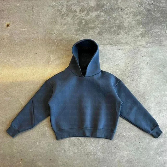 Unbranded Hoodies & Sweatshirts Oversized pullover hoodie with structured hood product detail image 15