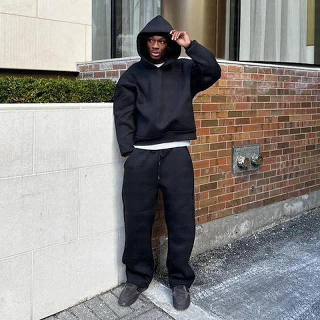 Unbranded Hoodies & Sweatshirts Oversized pullover hoodie with structured hood product detail image 6