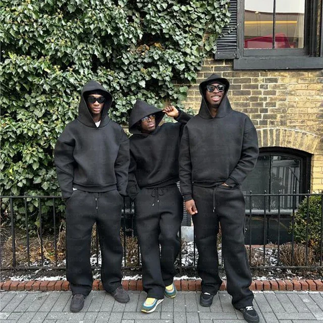 Unbranded Hoodies & Sweatshirts Oversized pullover hoodie with structured hood product detail image 11