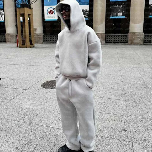 Unbranded Hoodies & Sweatshirts Oversized pullover hoodie with structured hood product detail image 13