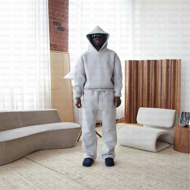 Unbranded Hoodies & Sweatshirts Oversized pullover hoodie with structured hood product detail image 12