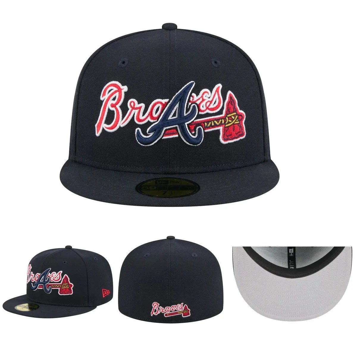 New Era Hats 59FIFTY Atlanta Braves fitted flat-brim cap — Figure 26