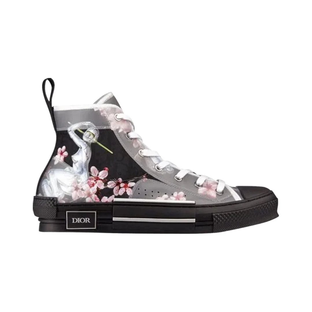 Dior Sneakers B23 High-Top — Robot Tropical - Black