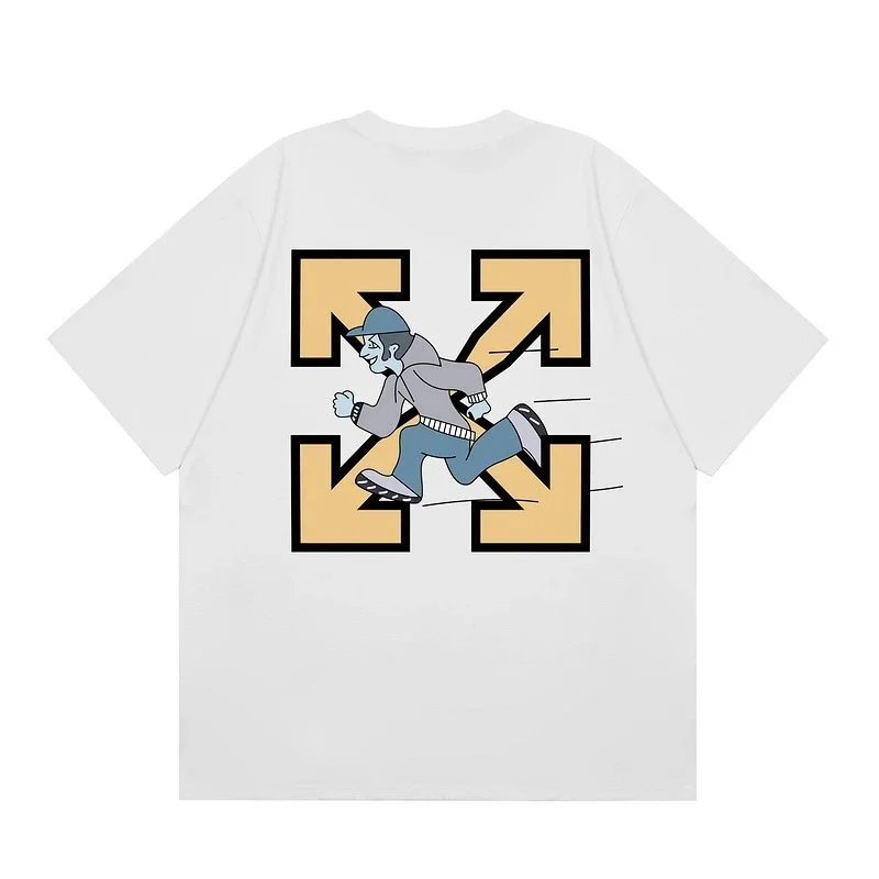 Off-White T-Shirts Graphic Print — F61 white