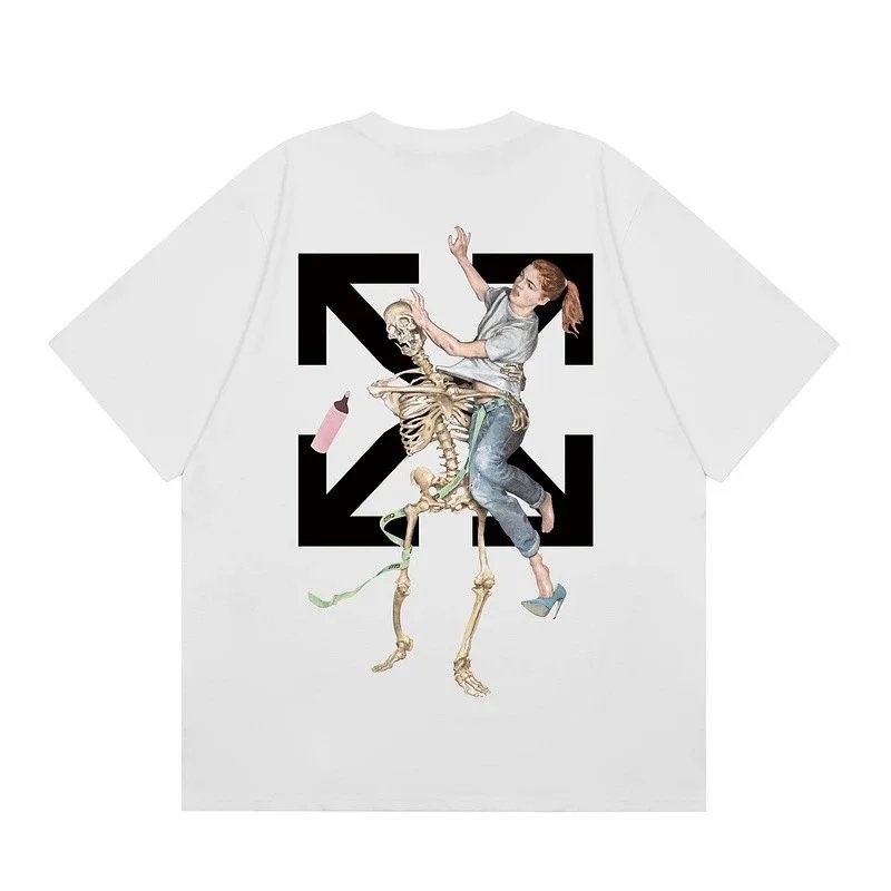 Off-White T-Shirts Graphic Print — F56 white