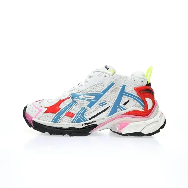 Asics Gel-Kayano 14 x MMY White Blue Red Pink Chunky Sneakers - 1