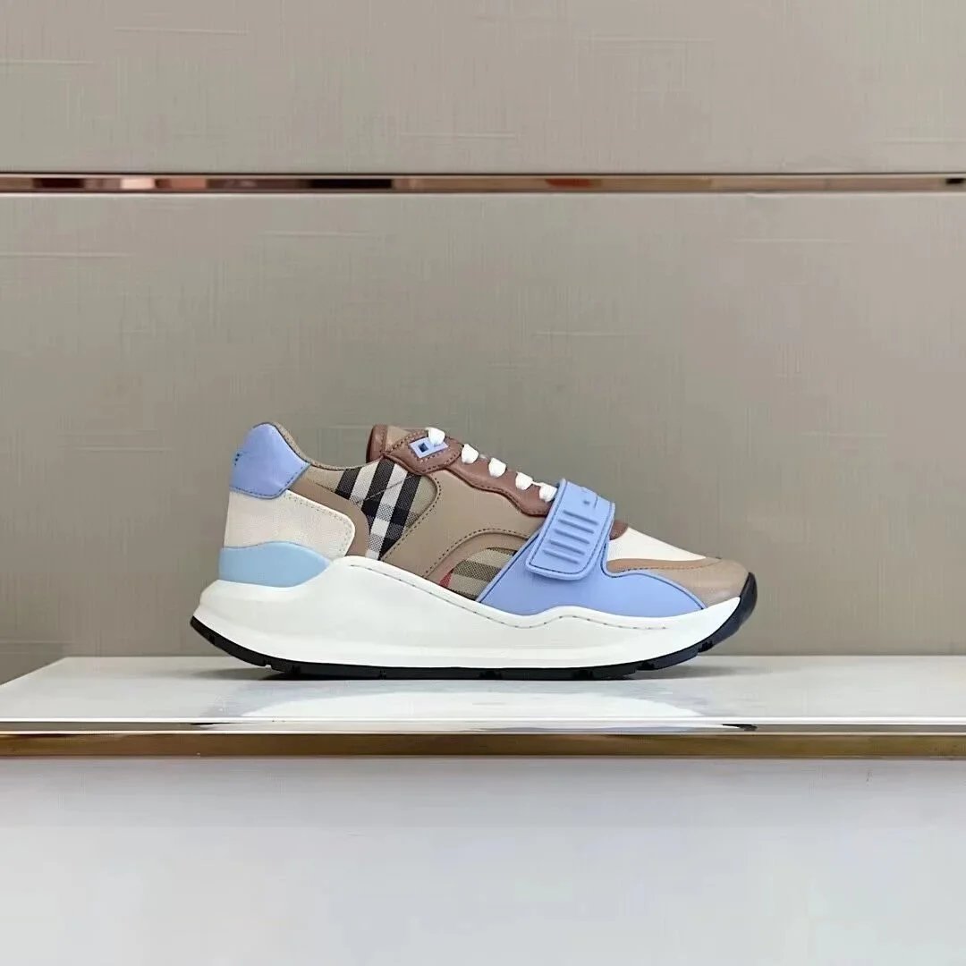 Burberry Sneakers Check-panel strap — Image color 1