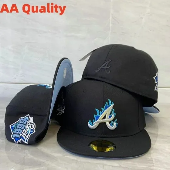 New Era Hats 59FIFTY Atlanta Braves fitted flat-brim cap product detail image 6