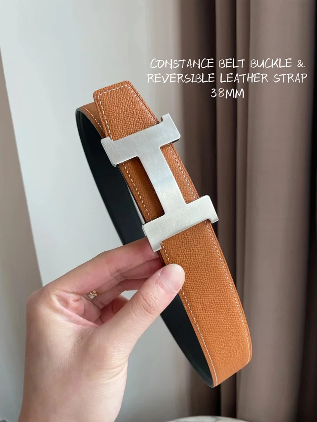 Hermès Belts Constance Reversible Leather Belt, 38 mm product detail image 7
