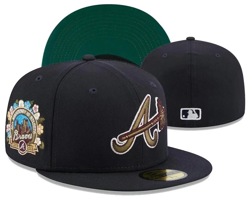New Era Hats 59FIFTY Atlanta Braves flat-brim fitted cap image 5