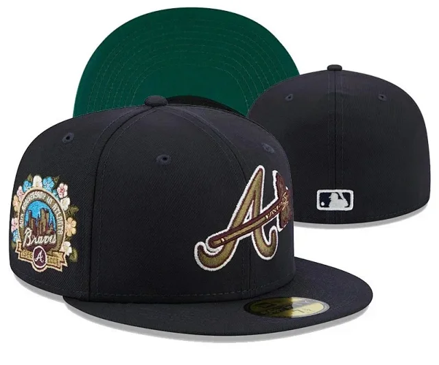 New Era Hats 59FIFTY Atlanta Braves flat-brim fitted cap product detail image 7