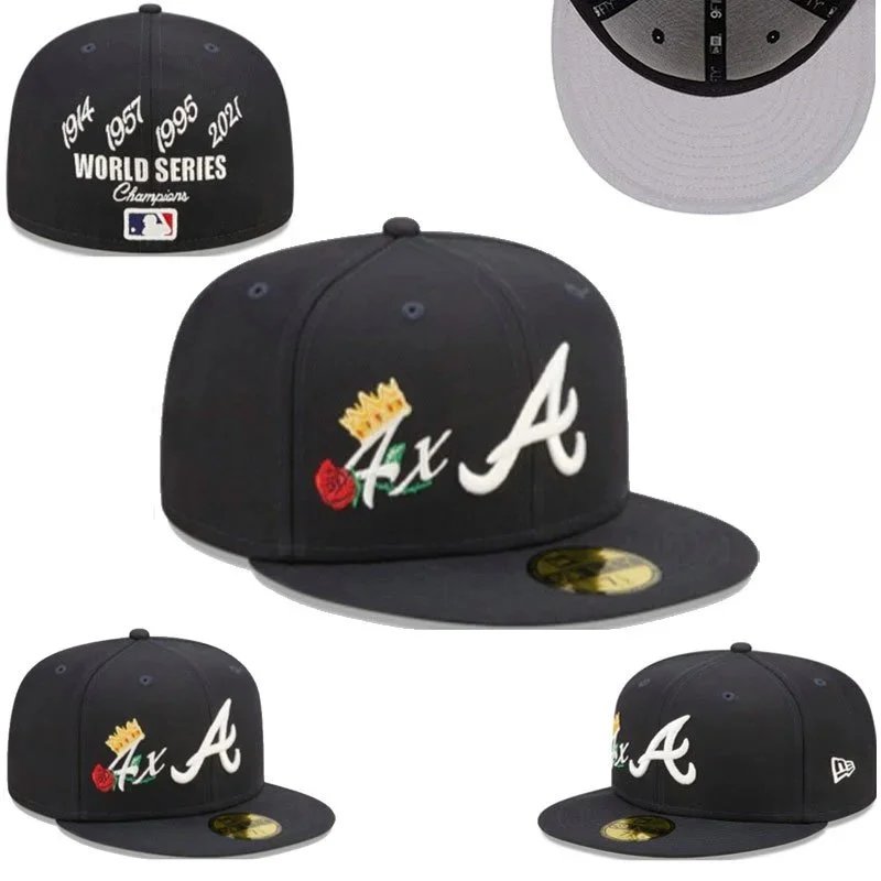 New Era Hats 59FIFTY Atlanta Braves flat-brim fitted cap image 13