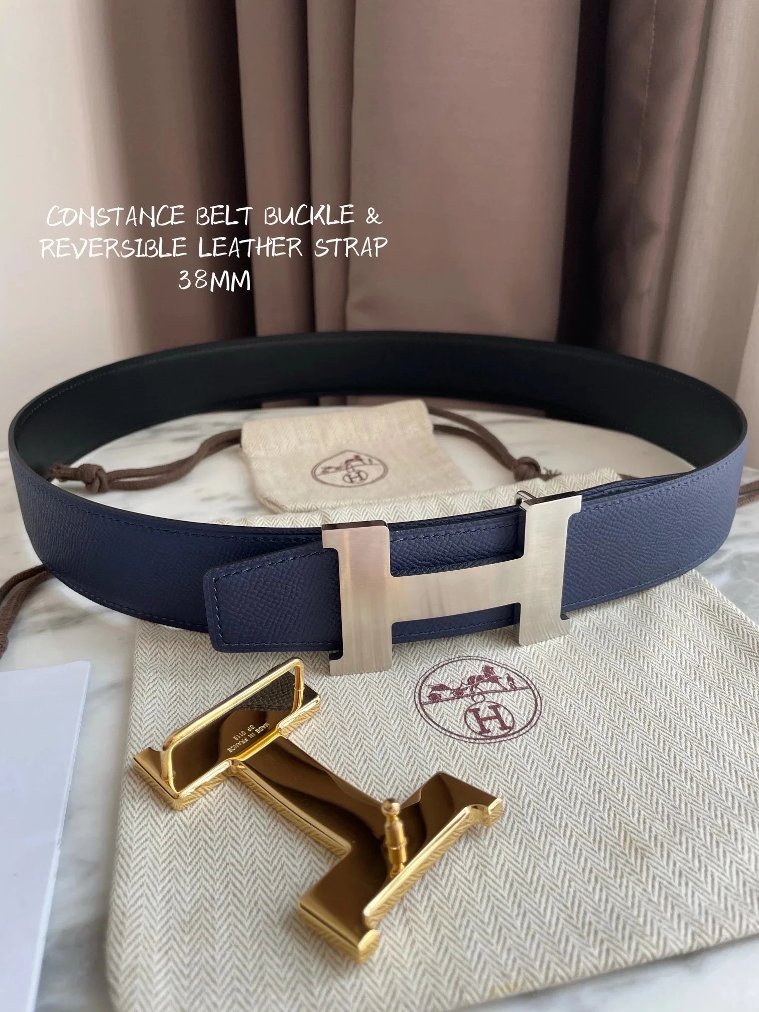 Hermès Belts Constance Reversible Leather Belt, 38 mm image 10